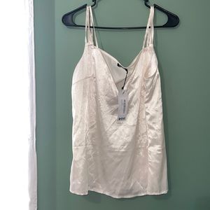 NWT white silk shirt